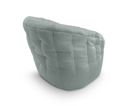 Купить бескаркасное лаунж кресло Butterfly Sofa в мятном серо-зеленом цвете Pepper Mint (жаккард)