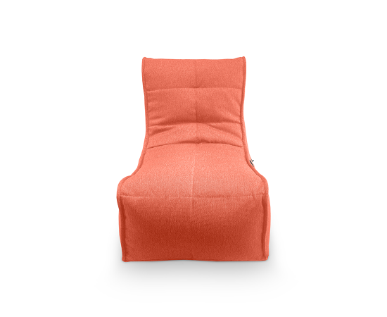 Эргономичное кресло мешок с высокой спинкой в цвете терракота