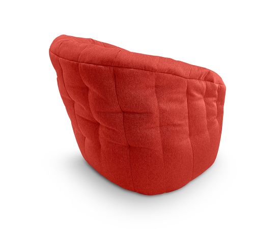 Купить бескаркасное лаунж кресло Butterfly Sofa в красном цвете Wildberry Deluxe (Жаккард)