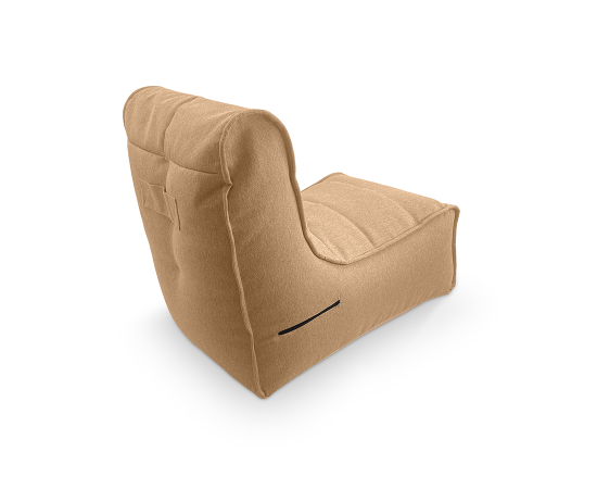 Фактура жаккарда Eco Weave на кресле - крупный план натурального плетения