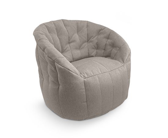 купить широкое бескаркасное кресло Butterfly Sofa в жаккарде светло серого цвета ambient loungeкупить широкое бескаркасное кресло Butterfly Sofa в жаккарде светло серого цвета ambient lounge