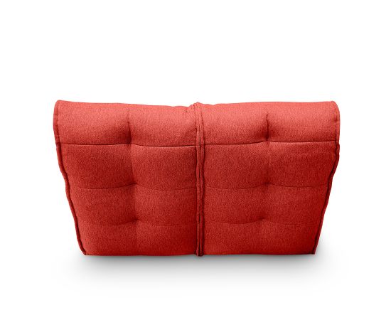 Крупный план жаккардовой ткани с красным оттенком