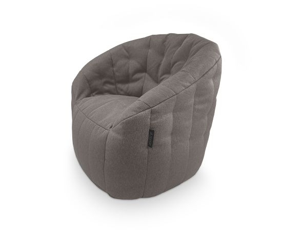 купить бескаркасное лаунж  кресло Butterfly Sofa™ - Luscious Grey (серое) в жаккарде