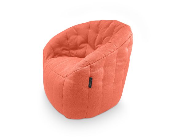 Купить бескаркасное лаунж кресло Butterfly Sofa - Terra Cocta в терракотовом цвете (Жаккард)