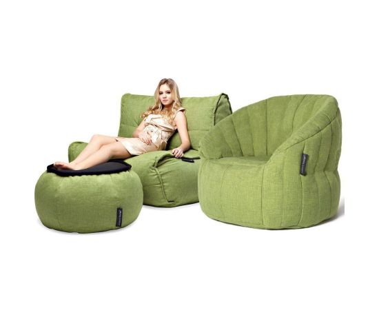 купить широкое кресло и пуф