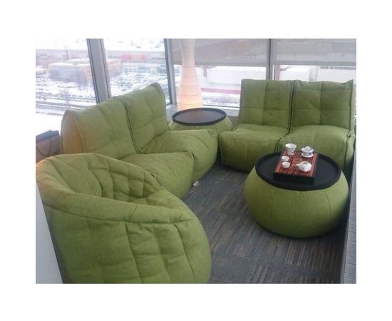 купить широкое кресло и пуф