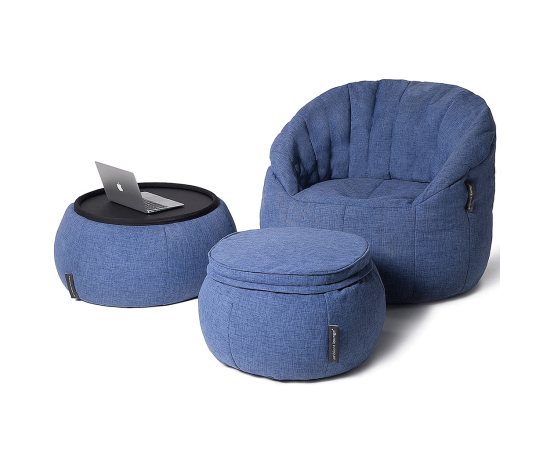 Комплект бескаркасной мебели Contempo Package - Blue Jazz (синий), Цвет: Blue Jazz, Категория ткани: Sofa Weave