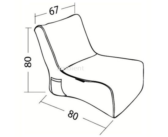 Бескаркасное кресло Evolution Sofa™ - Tundra Spring (светлый, почти белый), Цвет: Pepper Mint, Категория ткани: Жаккард