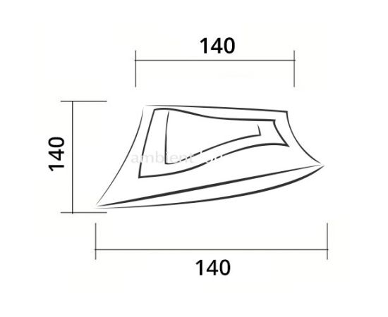 Zen Lounger - Acai Merlot (Оксфорд), Цвет: Acai Merlot, Категория ткани: Оксфорд, изображение 2