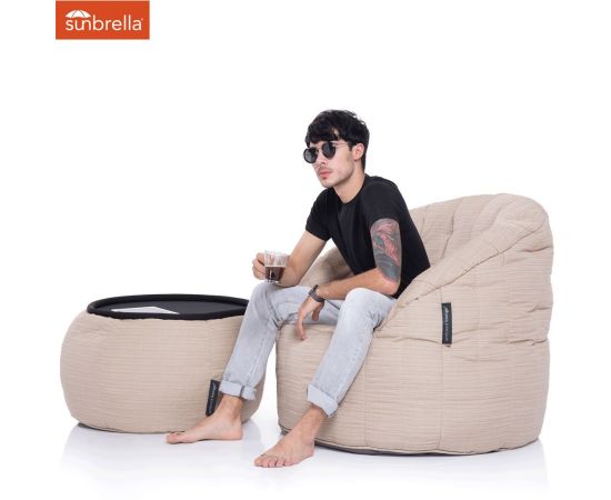 Стол-пуф Versa Table™ - Mudhoney Dune (кремовый)