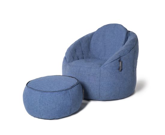 Синий пуфик Wing Ottoman™ - Blue Jazz (синий)