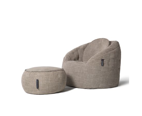 Бежевый пуфик Wing Ottoman™ - Eco Weave (бежеый)