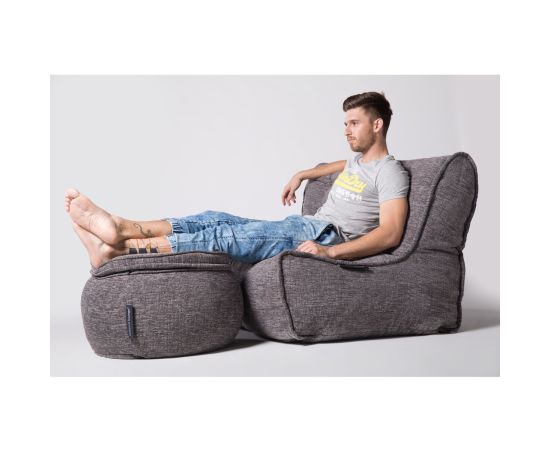 Серый пуфик Wing Ottoman™ - Luscious Grey (серый)