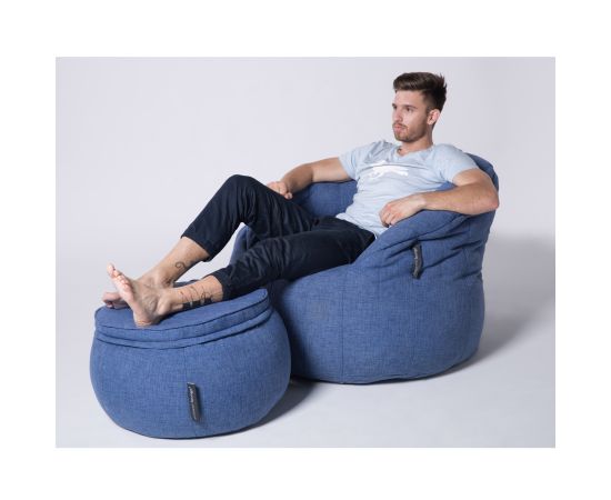 Синий пуфик Wing Ottoman™ - Blue Jazz (синий)