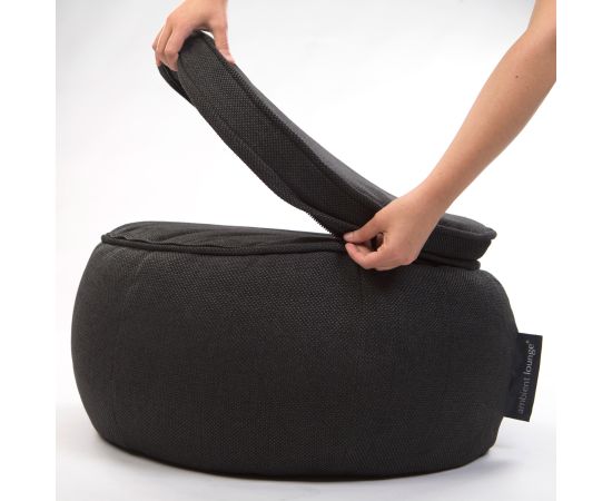 Черный пуфик Wing Ottoman™ - Black Sapphire (черный)