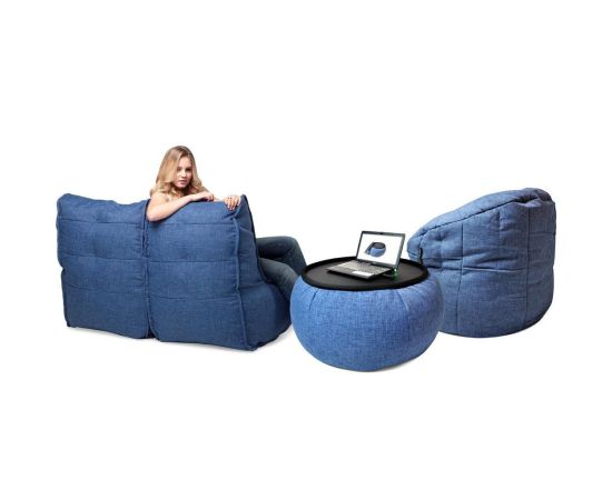 купить синий модульный диван и стол