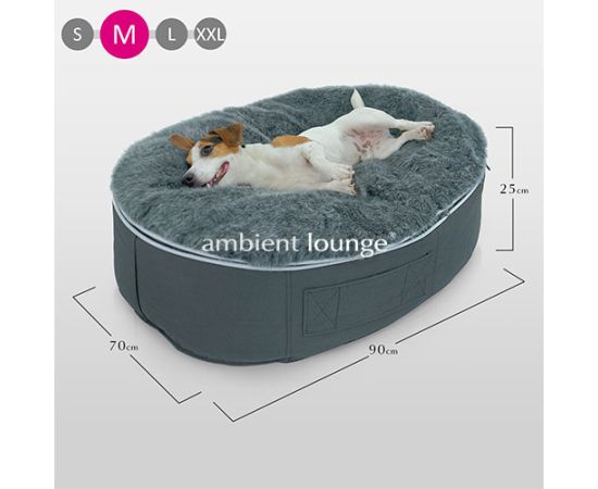 Лежак для собак Pet Lounge - Размер Medium (90см) - ThermoQuilt (Premium), Цвет лежака: ThermoQuilt Grey, Размер лежака: M (90см), изображение 2 от производителя ambient lounge Лежак для собак Pet Lounge - Размер Medium (90см) - ThermoQuilt (Premium), Цвет лежака: ThermoQuilt Grey, Размер лежака: M (90см), изображение 2