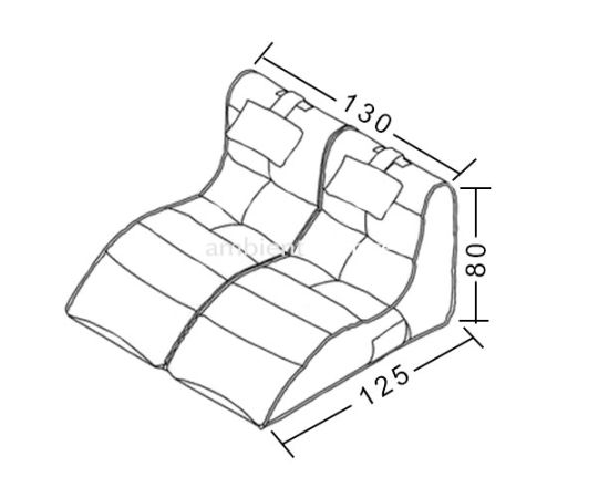 Бескаркасное лаунж кресло Twin Avatar Deluxe™ - Eco Weave (бежевый), Цвет: Eco Weave, Категория ткани: Sofa Weave, изображение 2 от производителя ambient lounge Бескаркасное лаунж кресло Twin Avatar Deluxe™ - Eco Weave (бежевый), Цвет: Eco Weave, Категория ткани: Sofa Weave, изображение 2