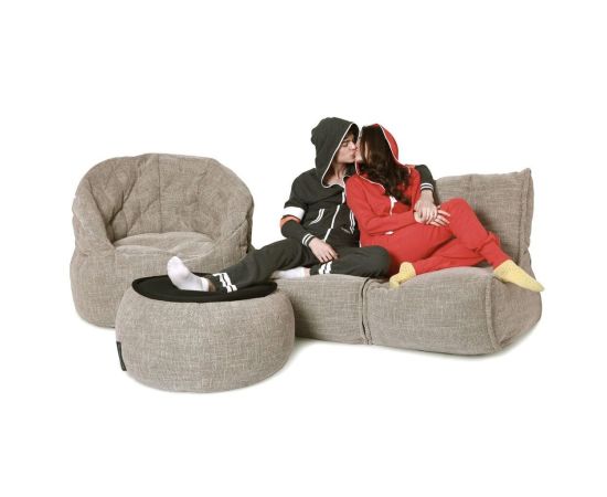 Бежевый комплект бескаркасной мебели