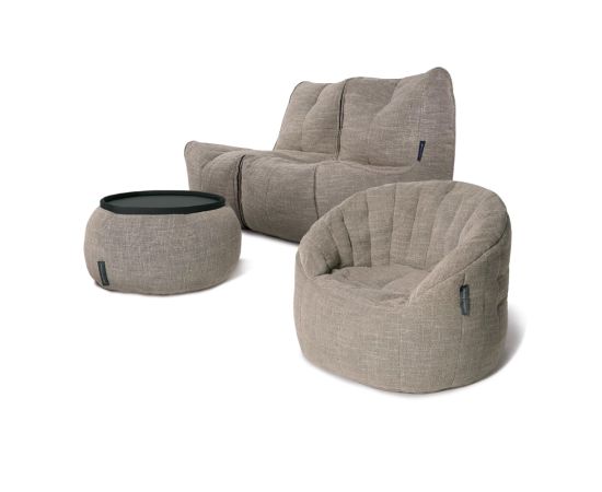 Бежевый комплект бескаркасной мебели