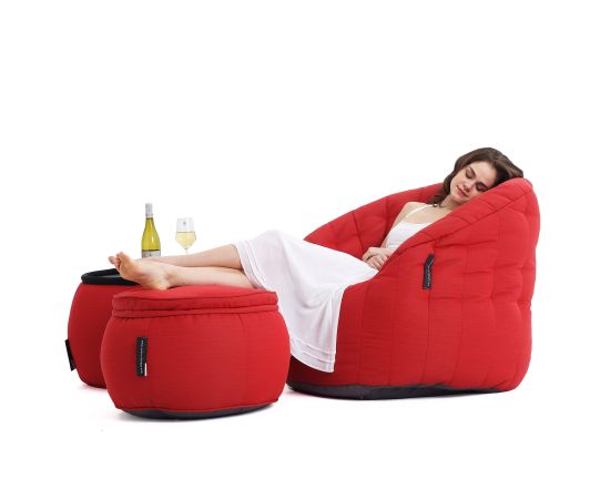 красный пуфик для улицы Wing Ottoman