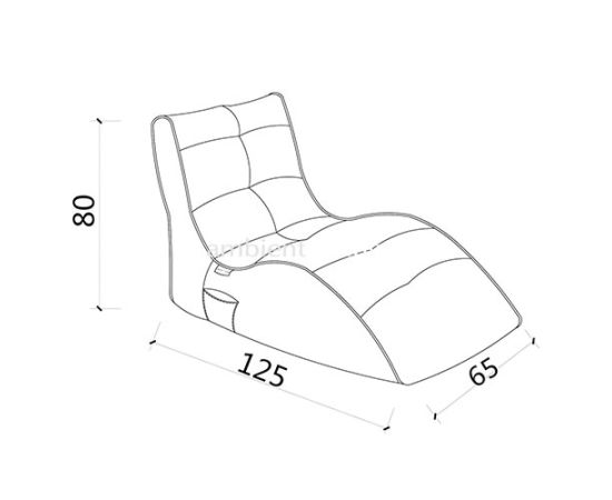 Бескаркасное лаунж кресло для домашнего кинотеатра Avatar Sofa™ - Wildberry Deluxe (красный), Цвет: Wildberry Deluxe, Категория ткани: Sofa Weave, изображение 3