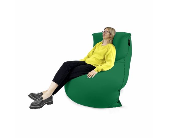 Бескаркасное кресло-мешок SNUGG™ - Forest Green (зеленый), Цвет: Forest Green, Категория ткани: Спандекс, изображение 4