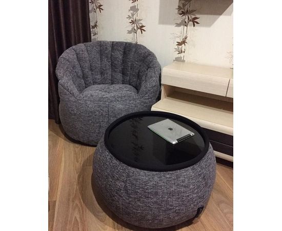 Дизайнерское бескаркасное кресло Butterfly Sofa™ - Luscious Grey (серое) Дизайнерское бескаркасное кресло Butterfly Sofa™ - Luscious Grey (серое)