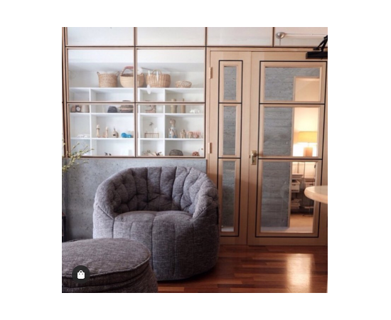 купить пуф бескаркасное кресло серого цвета