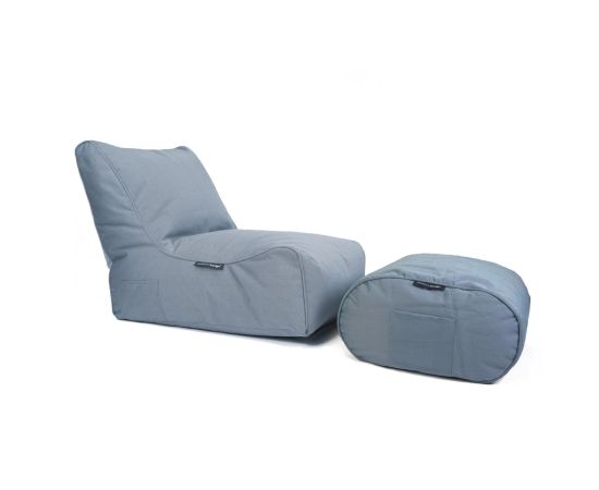 Пуфик Ottoman™ - Blue Sky Eclipse (серо-синий)