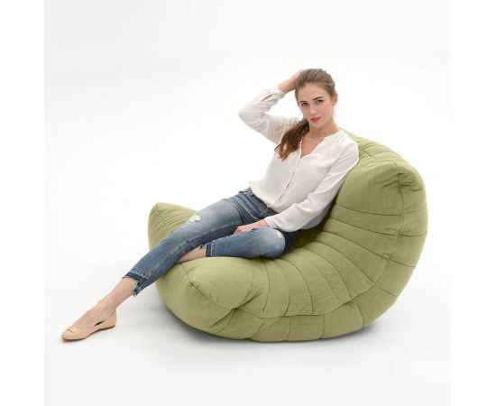 Купить зеленое бескаркасное кресло Acoustic Sofa