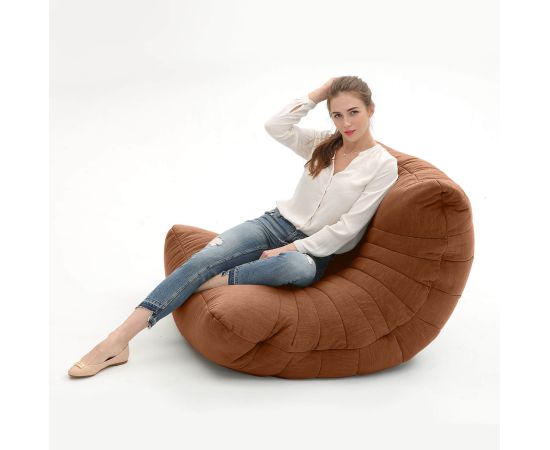 Купить терракотовое бескаркасное кресло Acoustic Sofa