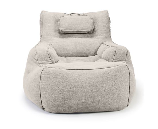 Дизайнерское бескаркасное кресло Tranquility Armchair Keystone Grey (светло-серое)