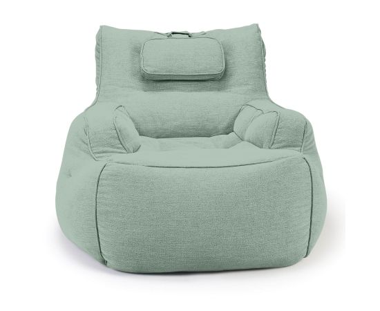 Дизайнерское бескаркасное кресло Tranquility Armchair (серо-зеленый цвет)