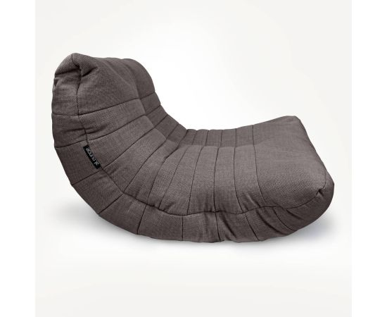 Анатомическое кресло Acoustic Sofa Luscious Grey (серое) рогожка
