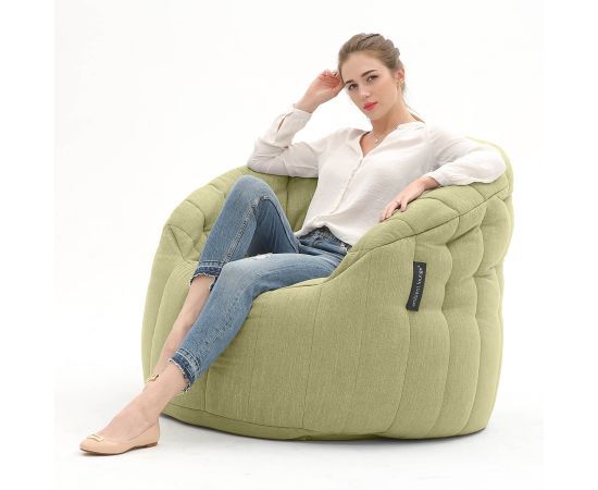 Дизайнерское бескаркасное кресло Butterfly Sofa Lime Citrus (зеленое)