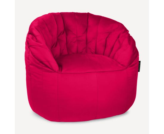 Дизайнерское бескаркасное кресло Butterfly Sofa Wildberry Deluxe (красное)