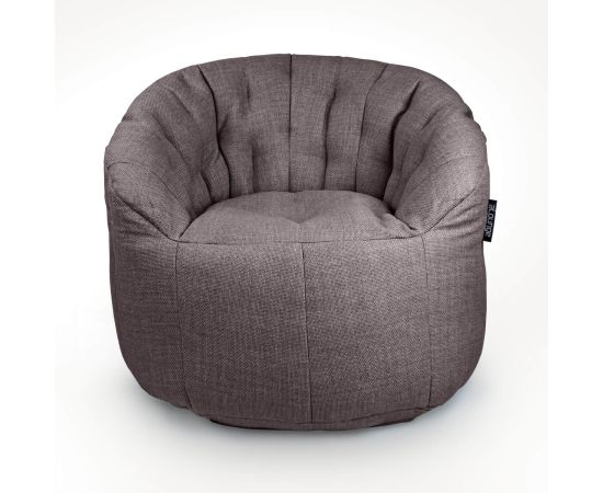 Дизайнерское бескаркасное кресло Butterfly Sofa Luscious Grey (серое)