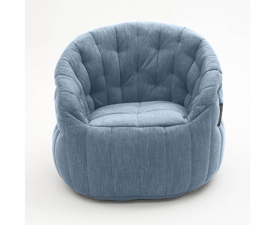 Комплект бескаркасной мебели Butterfly Chaise - Aubergine Dream (баклажанный), Цвет: Blue Jazz, Категория ткани: Шенилл, изображение 2