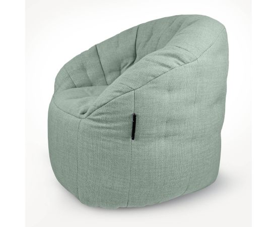 купить мягкое бескаркасное кресло Butterfly Sofa Pepper Mint серо-зеленое мятное