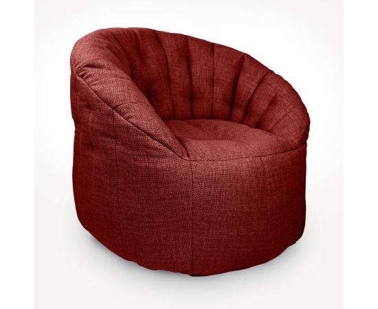 Дизайнерское бескаркасное кресло Butterfly Sofa™ - Wildberry Deluxe (красное)