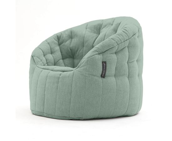 купить дизайнерское кресло и пуф butterfly chaise Австралия в серо-зеленом цвете