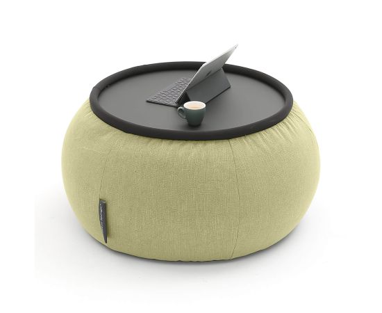 купить бескаркасный пуф в зелёном цвете