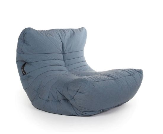 Бескаркасное кресло для улицы Acoustic Sofa Atlantic Denim (синее олефин)