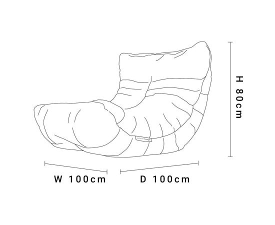 Бескаркасное анатомическое кресло Acoustic Sofa™ - Infinity White (Белый), Цвет: Infinity White, Категория ткани: Букле, изображение 7 от производителя ambient lounge Бескаркасное анатомическое кресло Acoustic Sofa™ - Infinity White (Белый), Цвет: Infinity White, Категория ткани: Букле, изображение 7