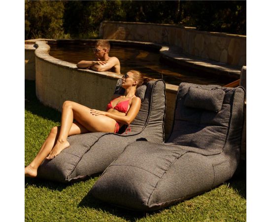 купить садовое кресло для улицы из водоотталкивающей ткани avatar sofa titanium weave серое (Оксфорд)