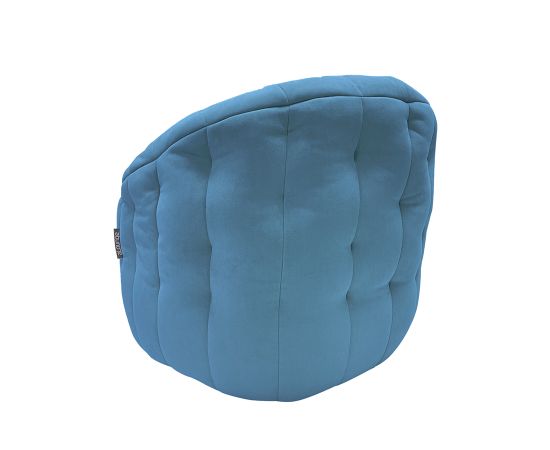 Дизайнерское бескаркасное кресло Butterfly Sofa Blue Jazz (синее)