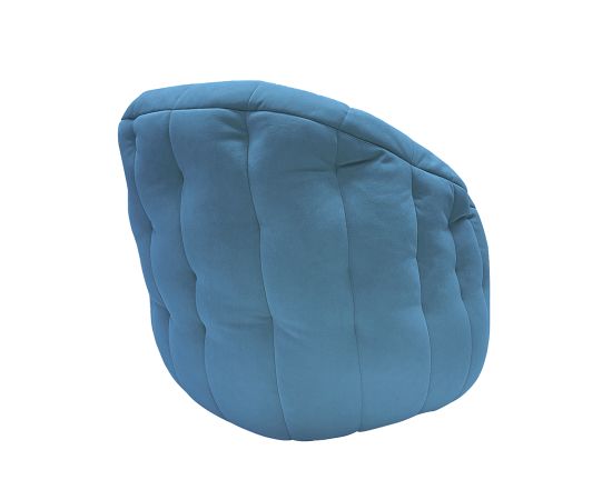 Дизайнерское бескаркасное кресло Butterfly Sofa Blue Jazz (синее)