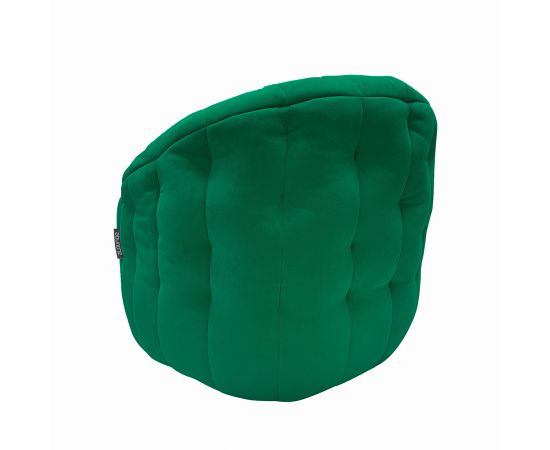 Широкое бескаркасное кресло Butterfly Sofa Forest Green (изумрудное)