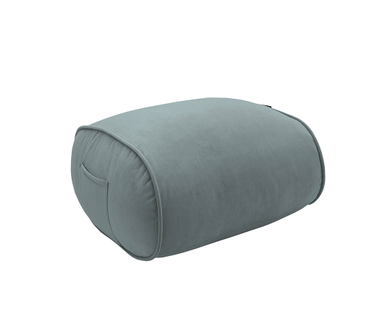 Мягкая подставка под ноги Ottoman™ - Keystone Grey (светло-серый велюр), Цвет: Keystone Grey, Категория ткани: Велюр, изображение 2